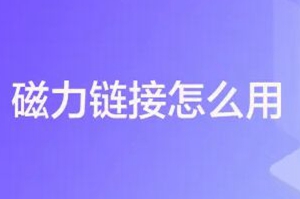 磁力链接怎么使用？