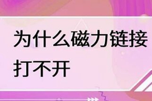 为什么有的磁力链接不能用？为什么有些磁力链接下载不了？为什么有些磁力链接打不开？
